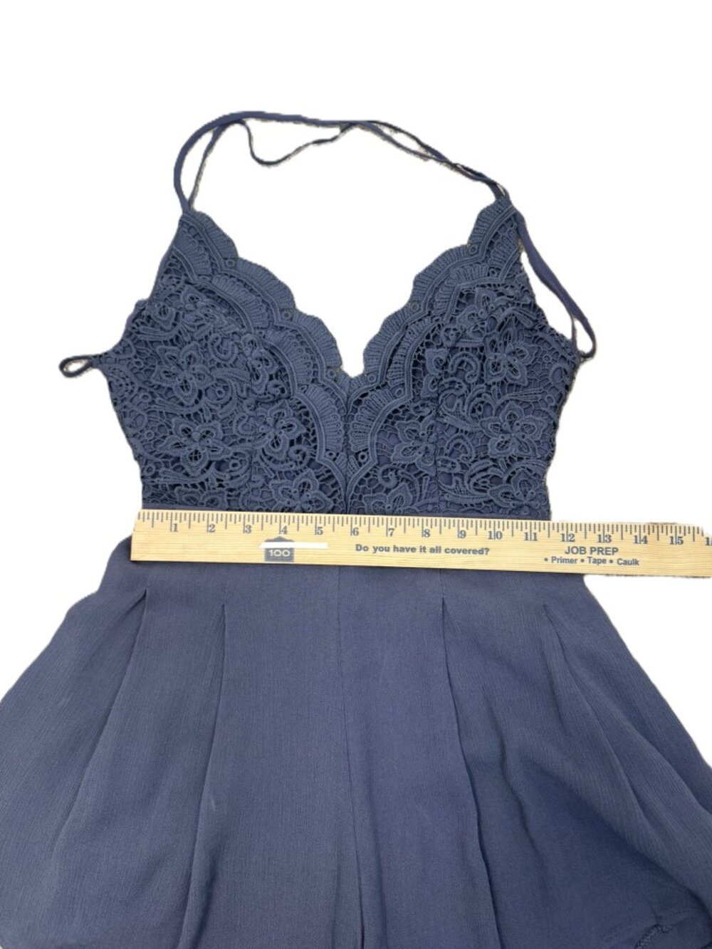 Lulus Blue Romper - Small - Picture 10 of 14